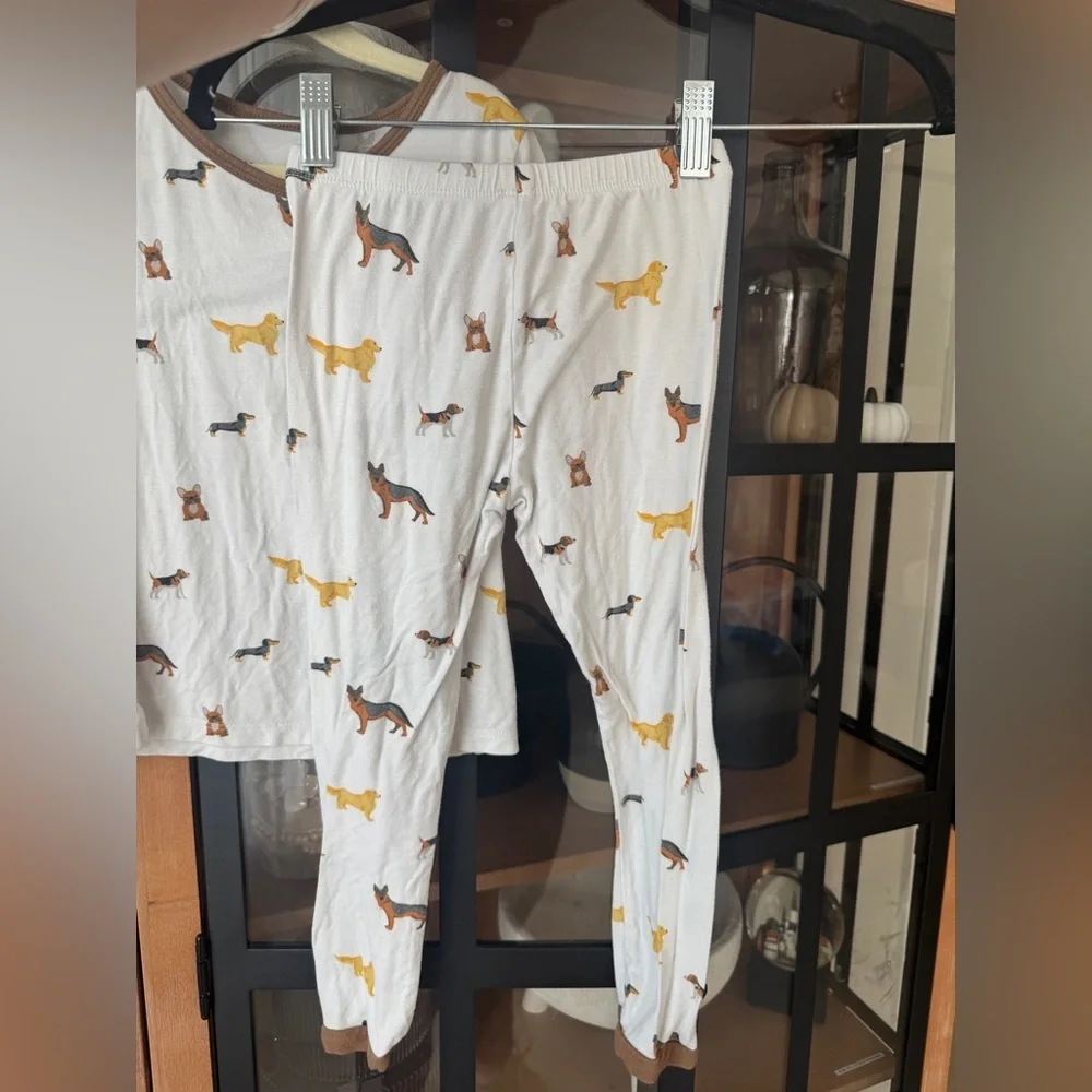 Kyte BABY Pajamas set short sleeve tee dogs puppies puppy bamboo pants toddler